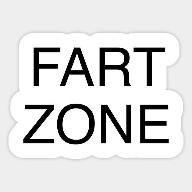 FART ZONE Sticker by TheCosmicTradingPost